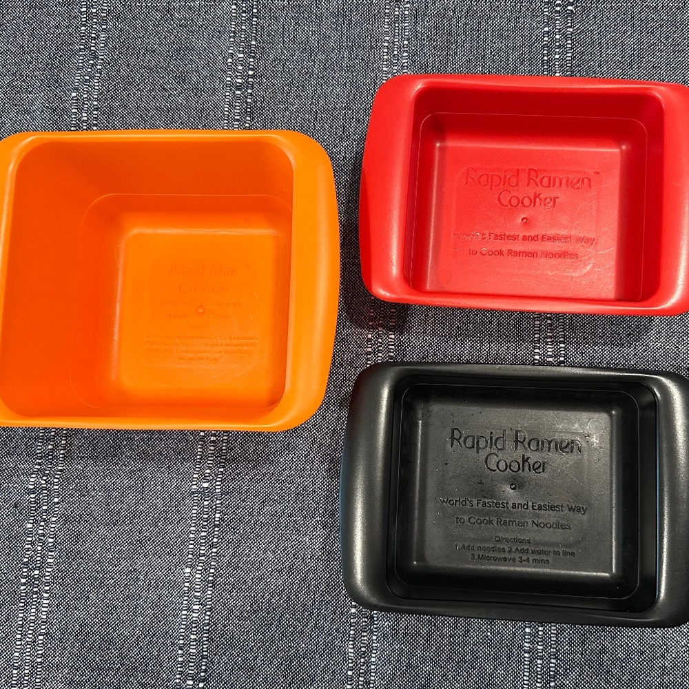 Rapid Ramen and Mac Cookers, Microwave (Set of 3)